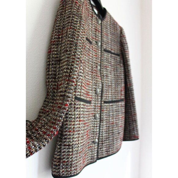 Veronica Beard Watkins Dickey Jacket , Tweed Jacket, Grey Multi - Picture 7 of 12